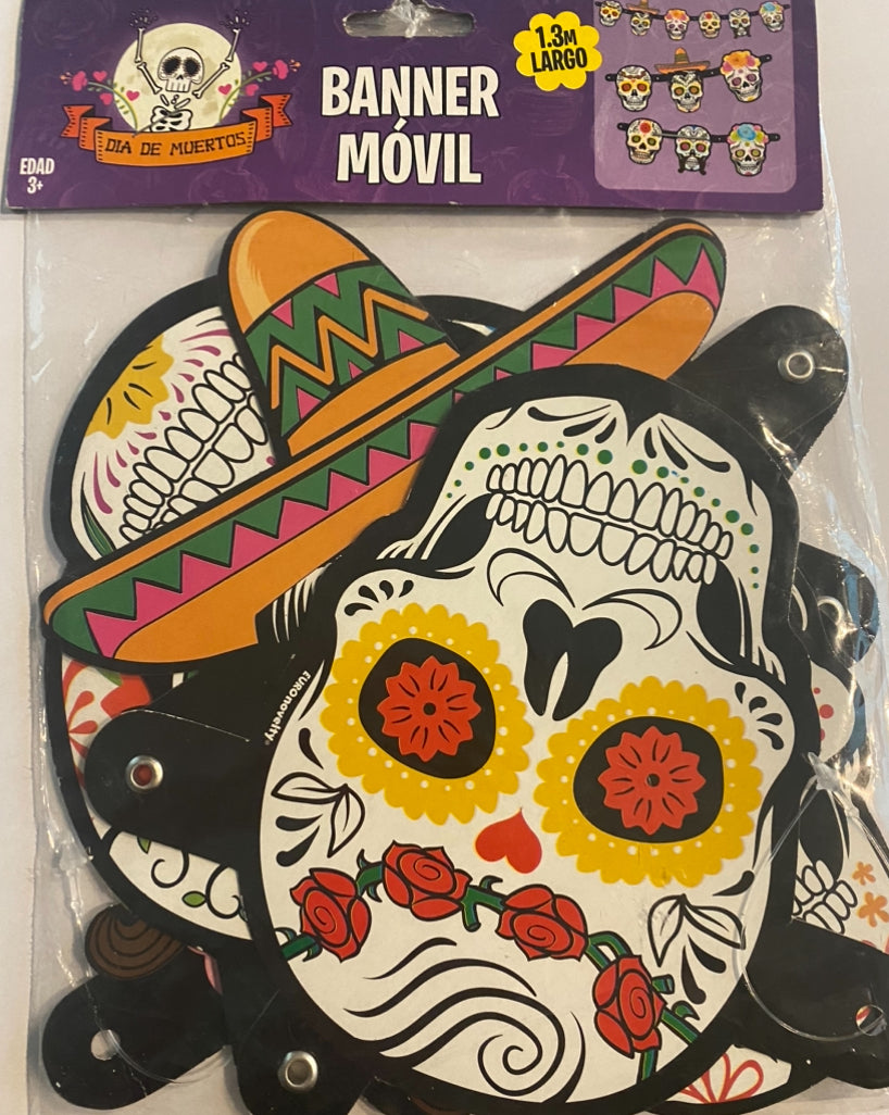 Banner día de muertos