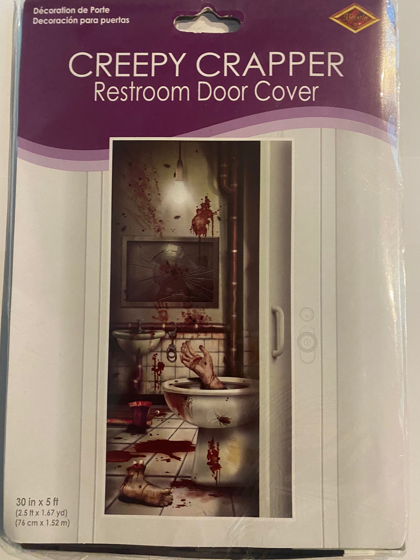 Door cover creepy crapper