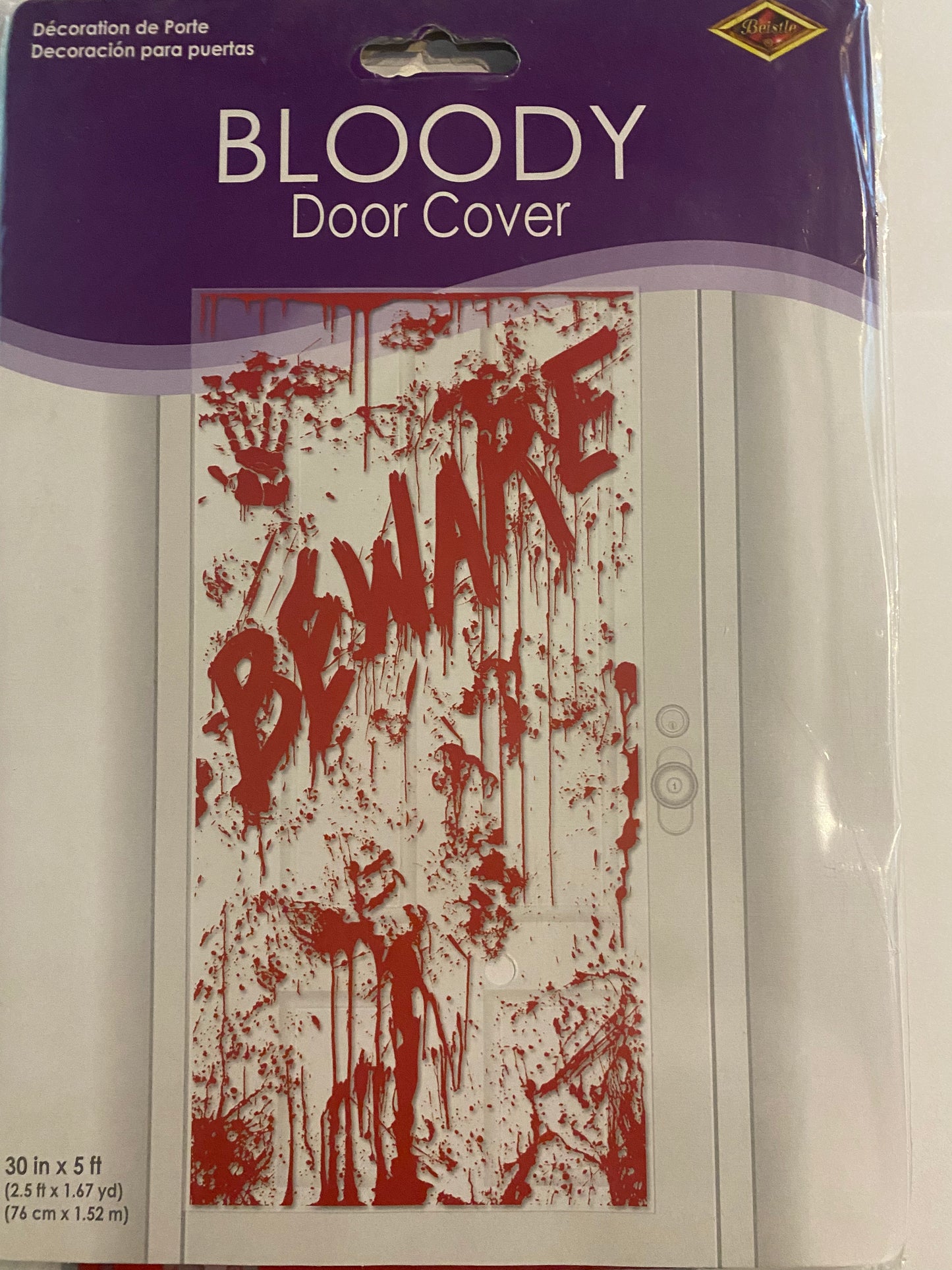 Door cover beware halloween