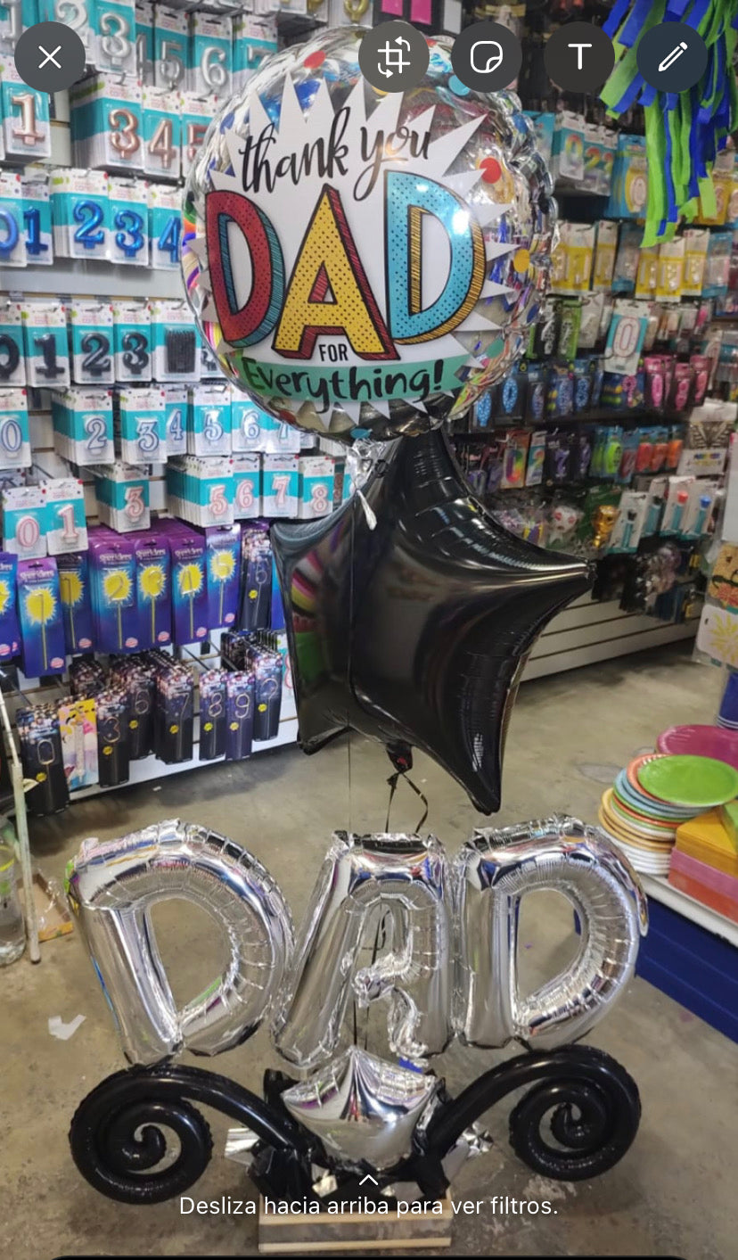 Arreglo letra dad Día del padre