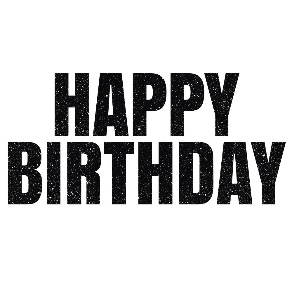 Banner Happy Birthday de colores
