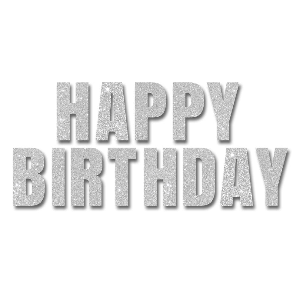 Banner Happy Birthday de colores