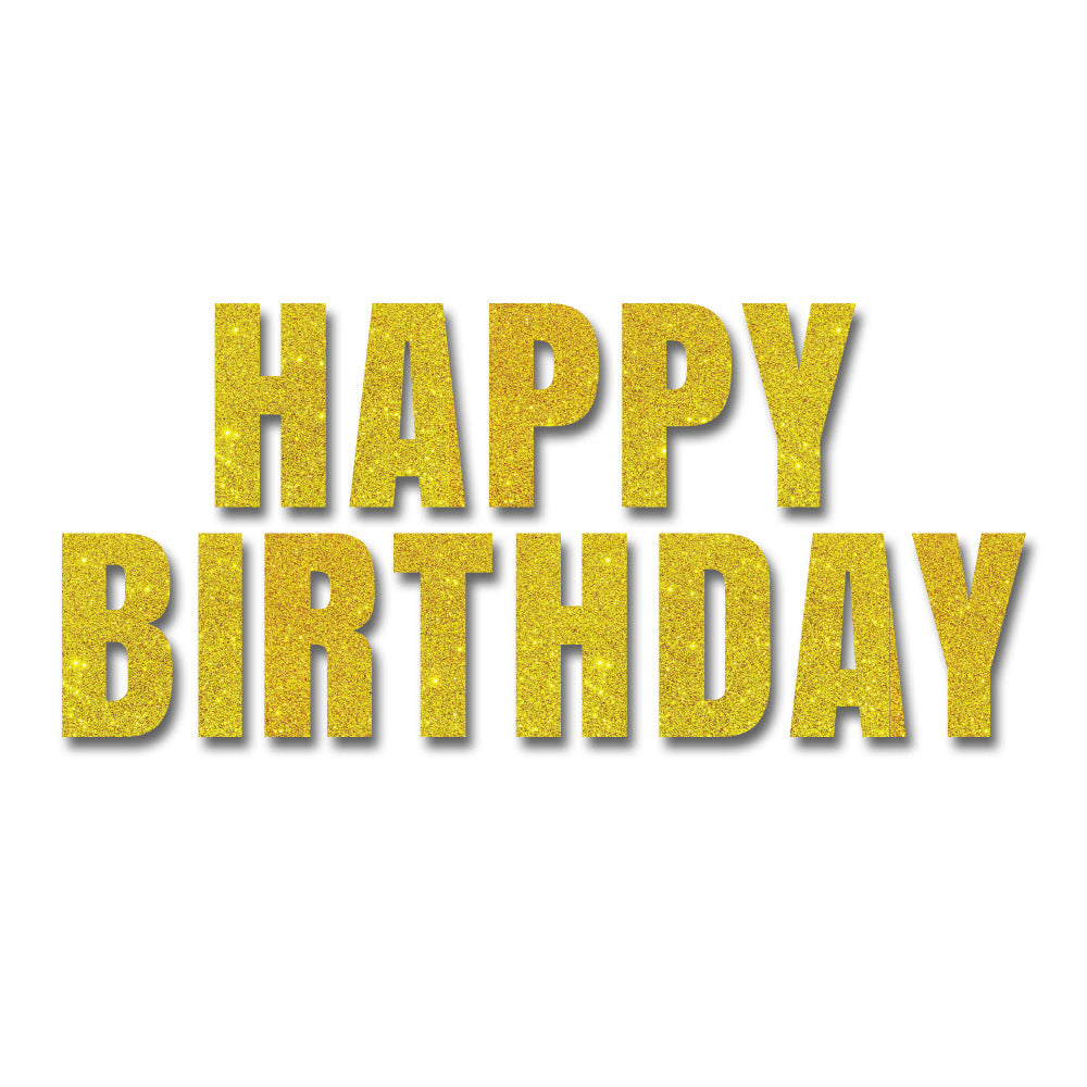 Banner Happy Birthday de colores