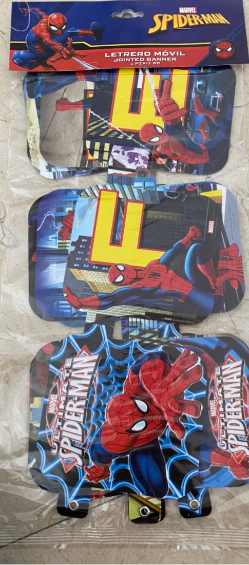 Spiderman letrero móvil