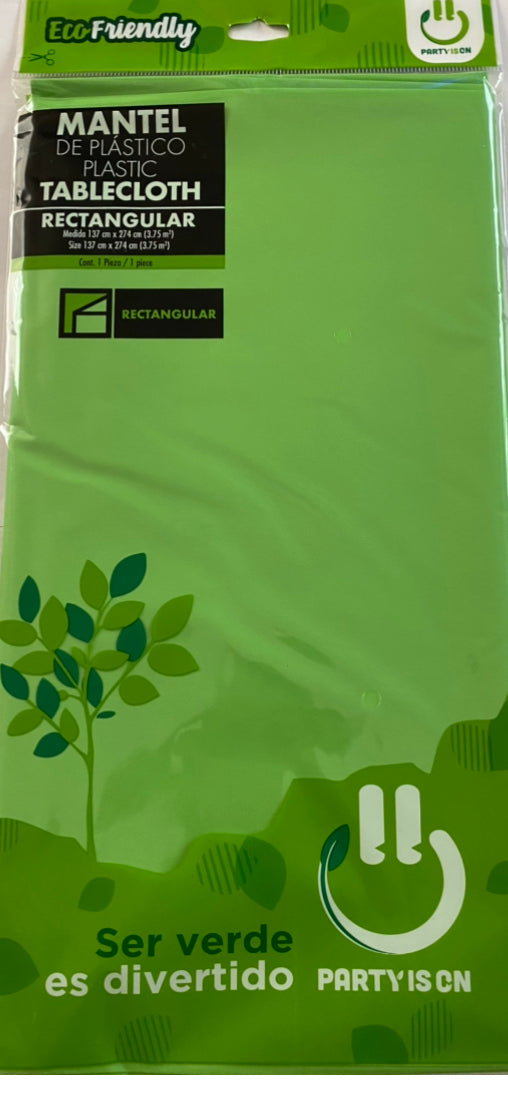 Mantel verde Limón rectangular