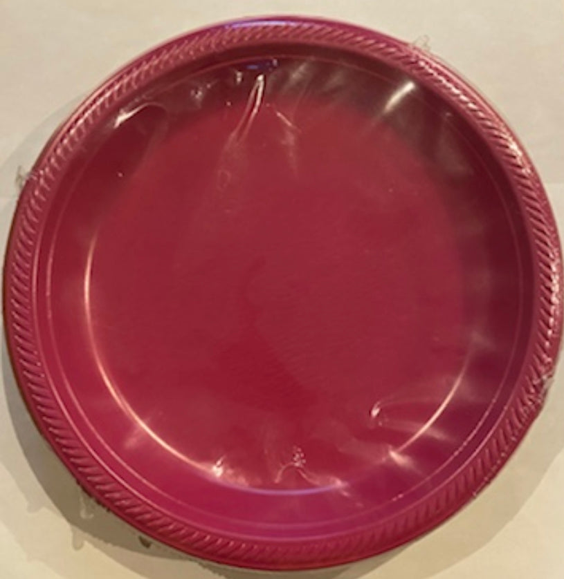 Plato grande rosa fiusha