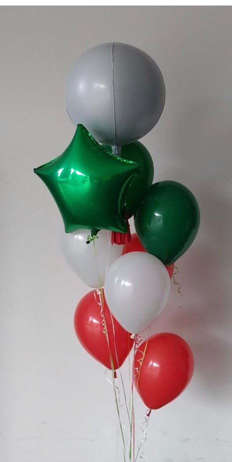 Arreglo de globos viva mexico