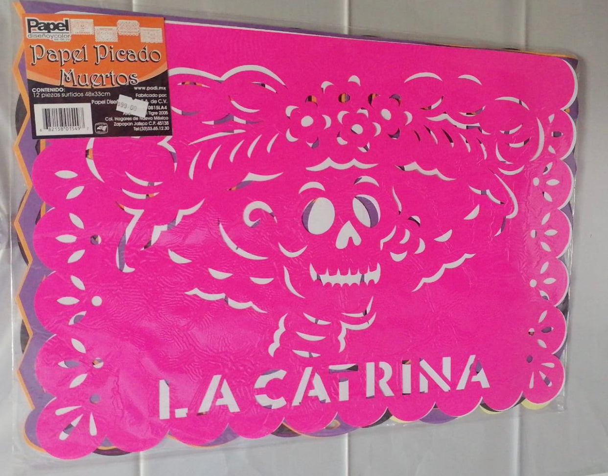Papel picado muertos