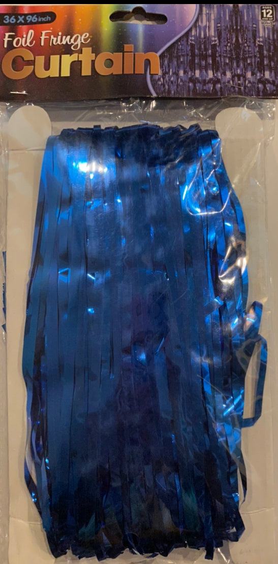 Cortina metálica azul