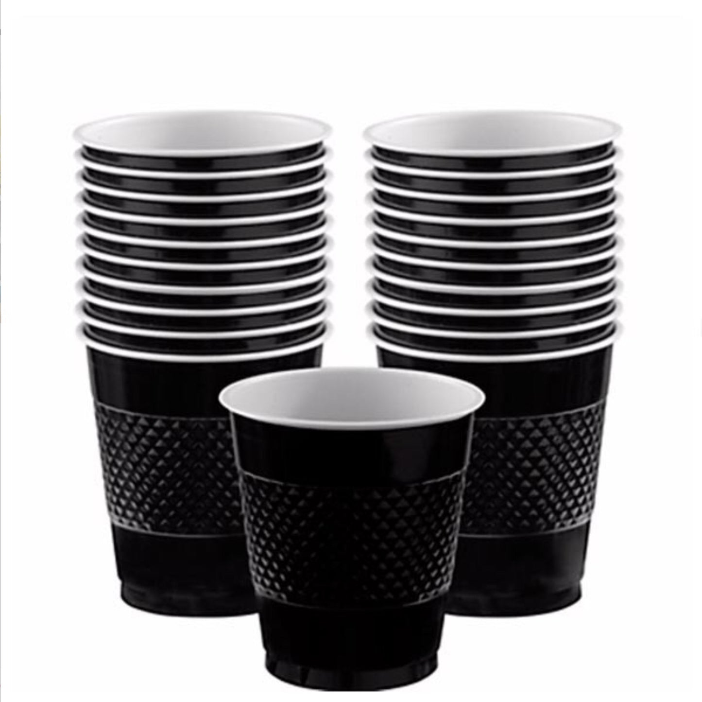 Vaso desechable negro