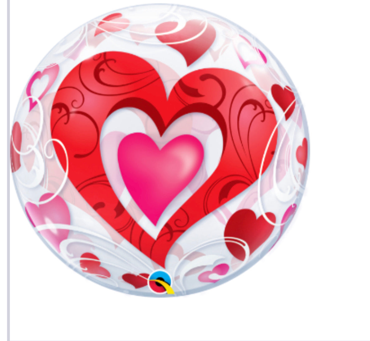 Globo burbuja amor san Valentín