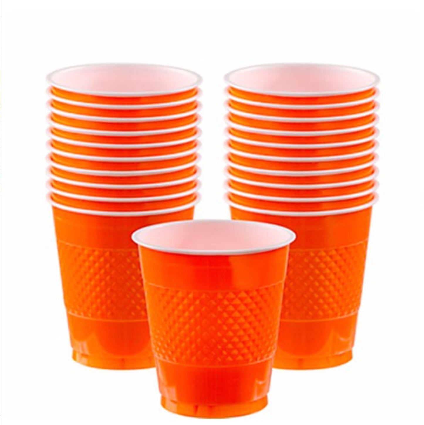 Vaso desechable naranja