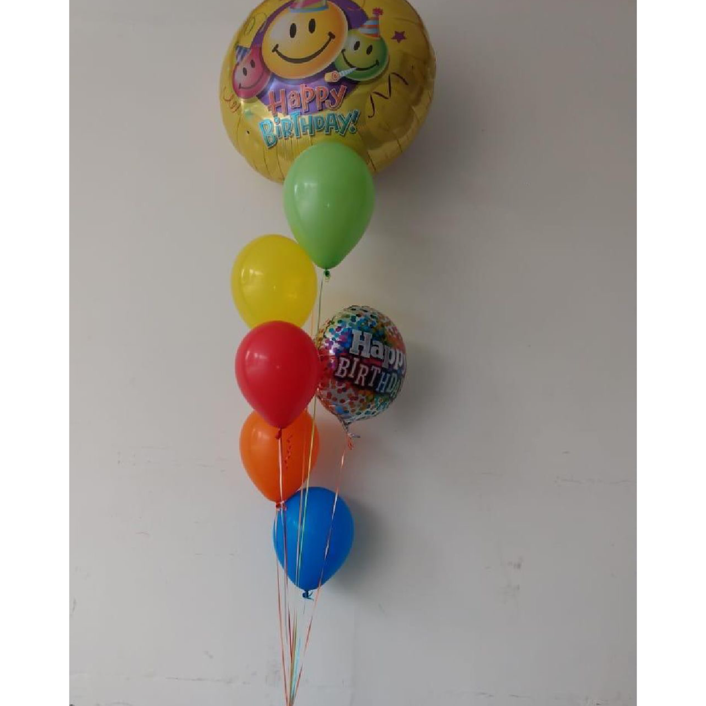 Arreglo de globos Happy Birthday