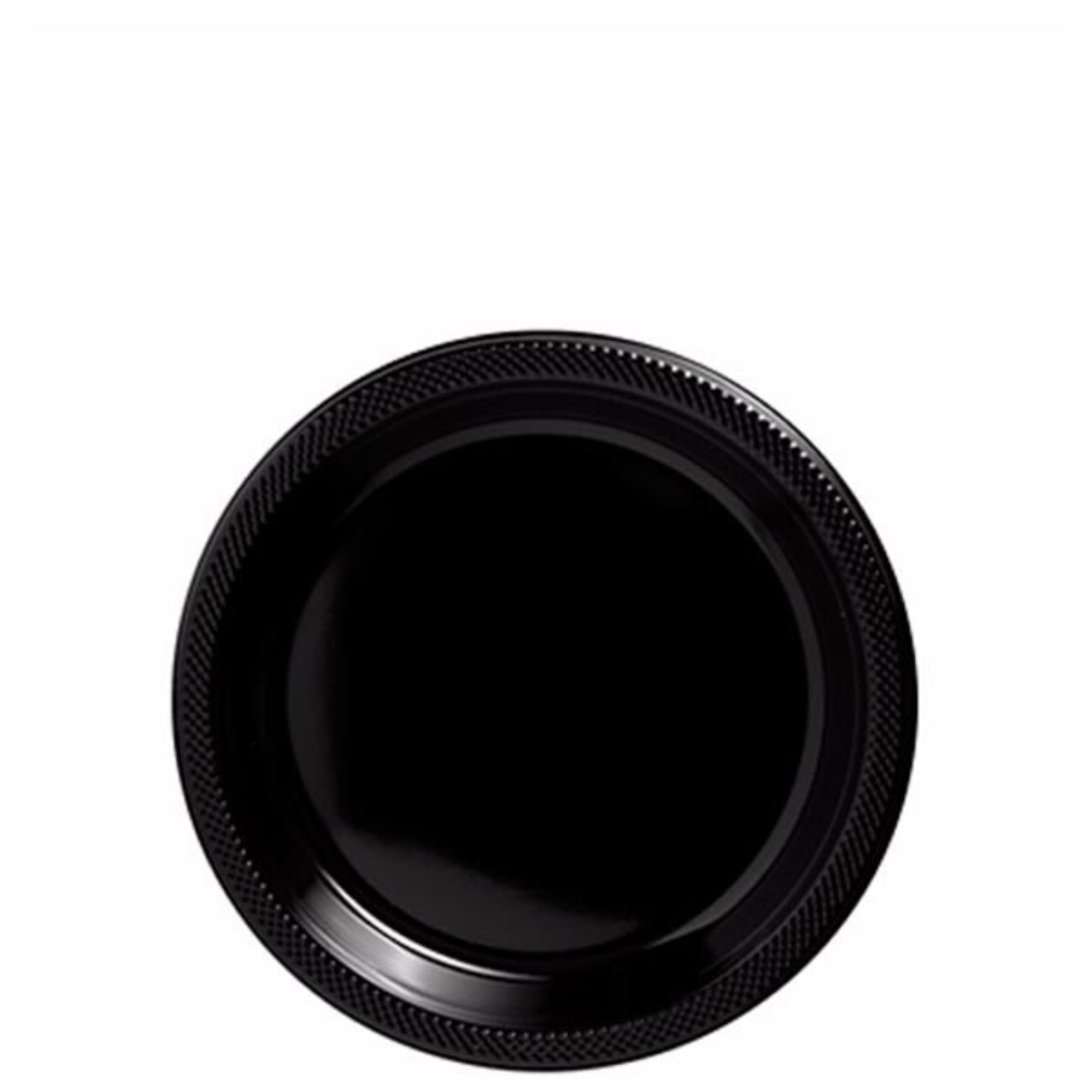 Plato desechable negro