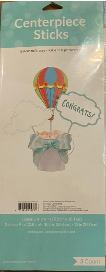 Hot Air ballon Centerpiece baby