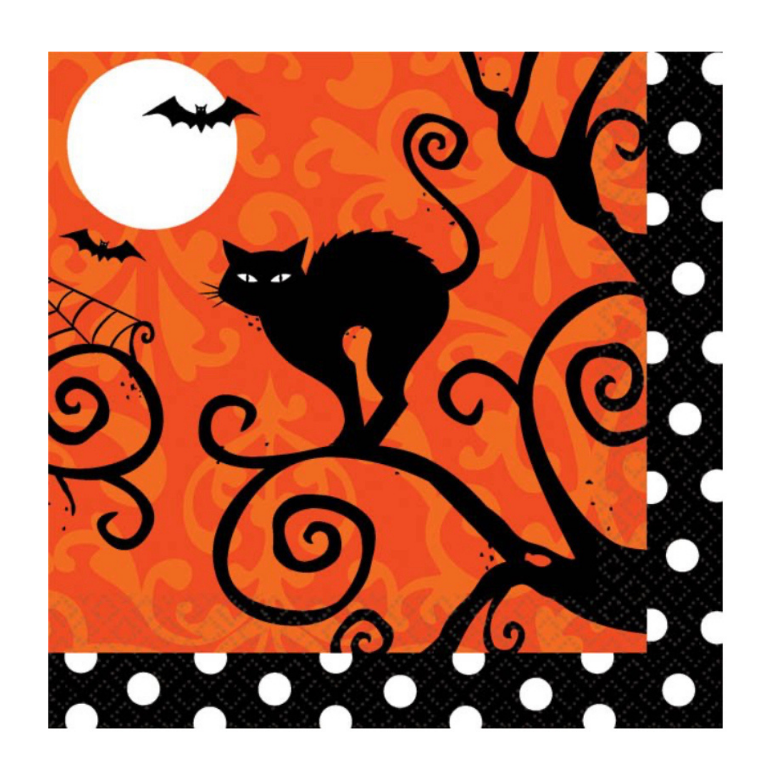 Servilleta Gato Halloween