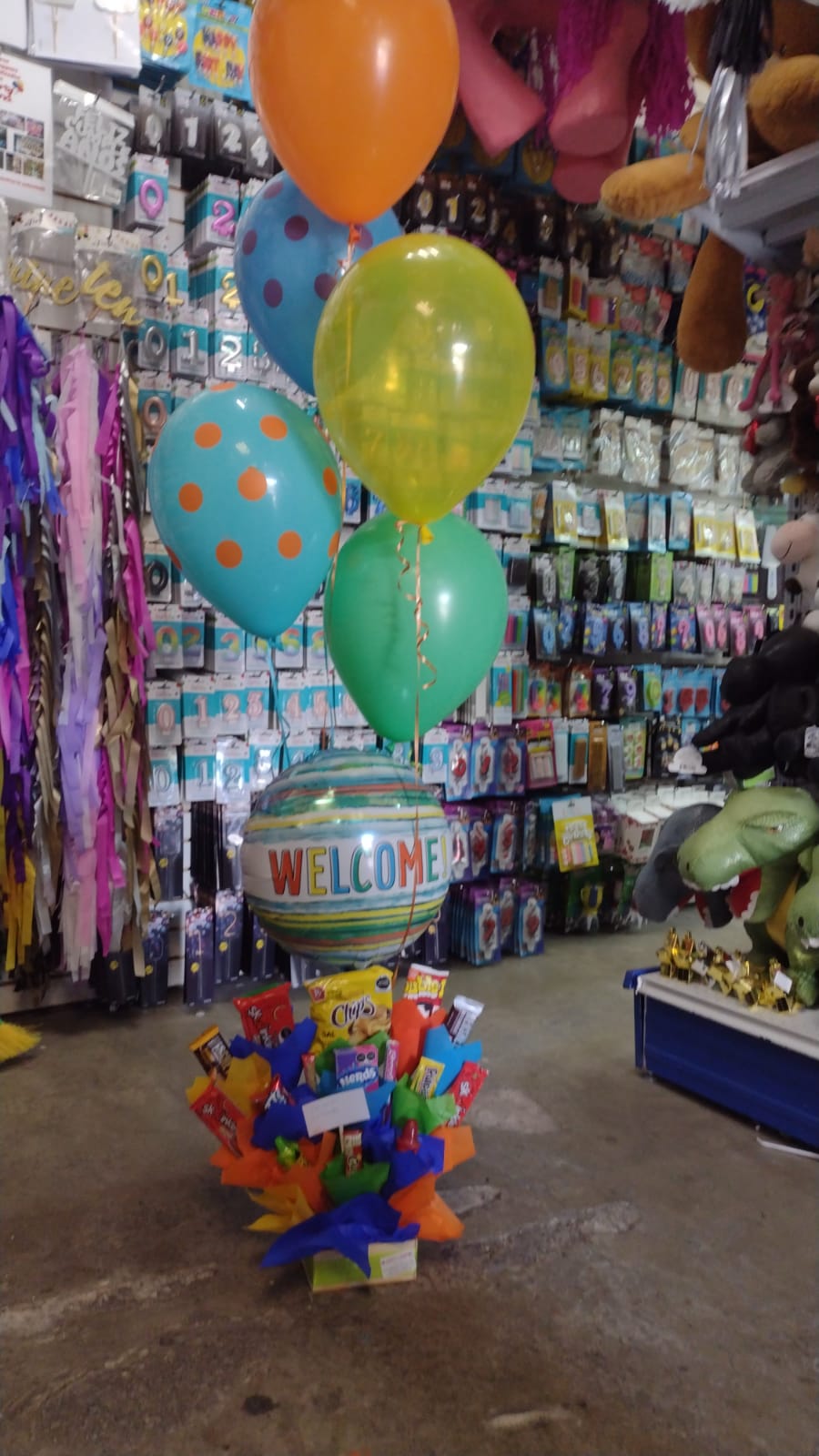 Arreglo de globos welcome