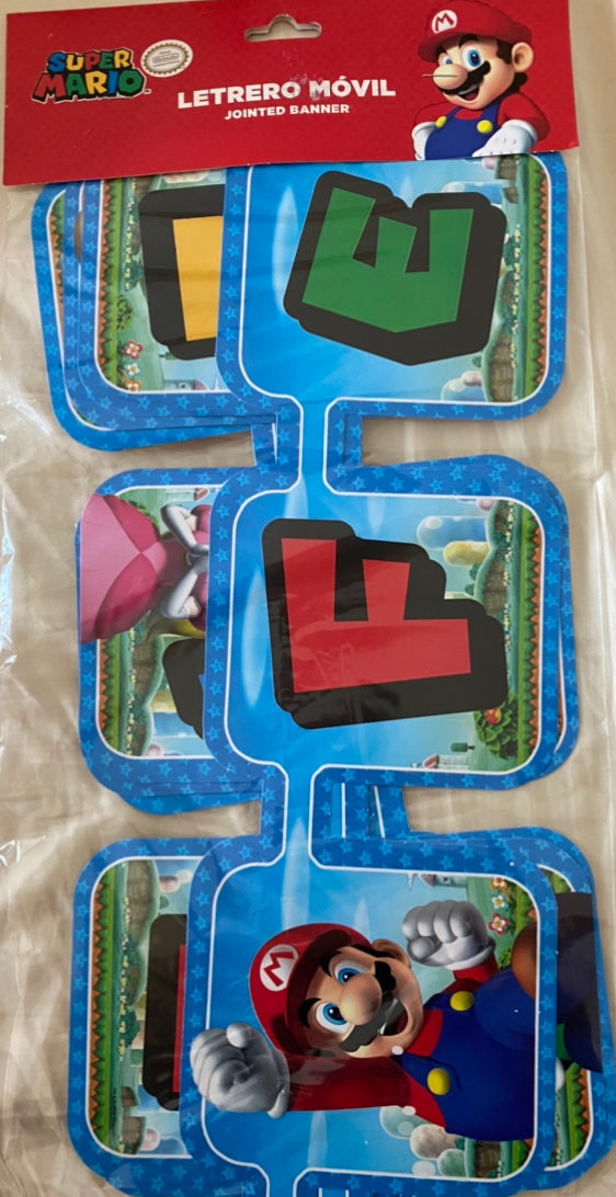 Mario bros letrero