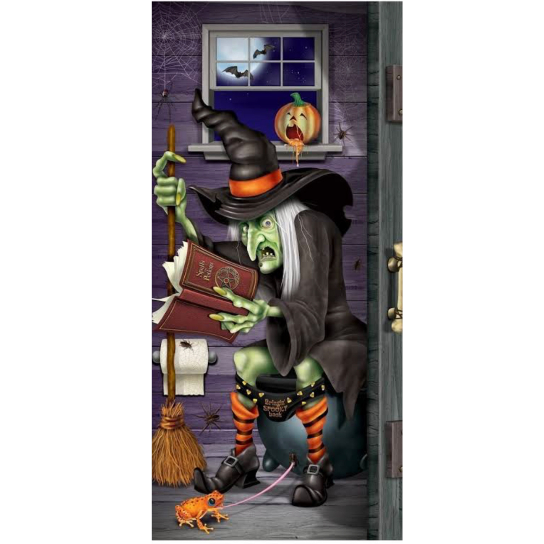 Letrero bruja Halloween