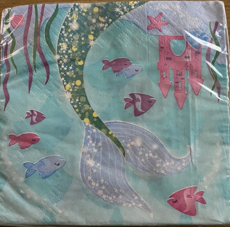 Sirena servilleta cocktail