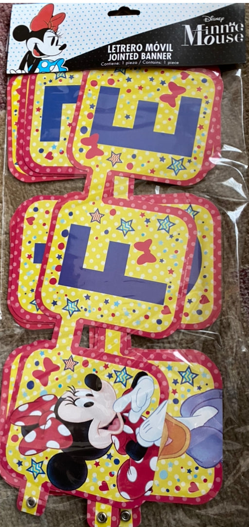 Minnie roja letrero móvil