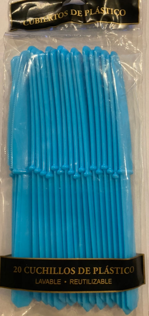 Cuchillo azul turquesa