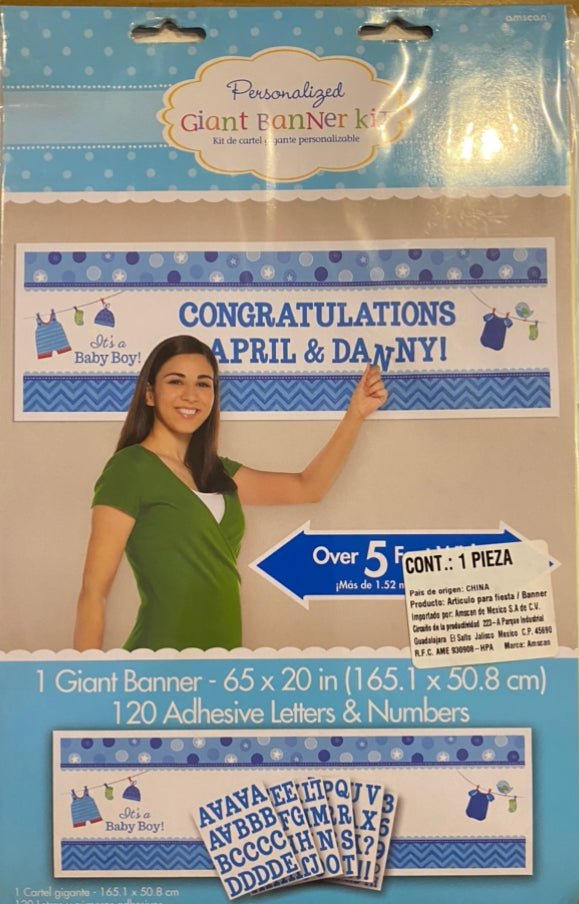 Giant Banner kit azul baby