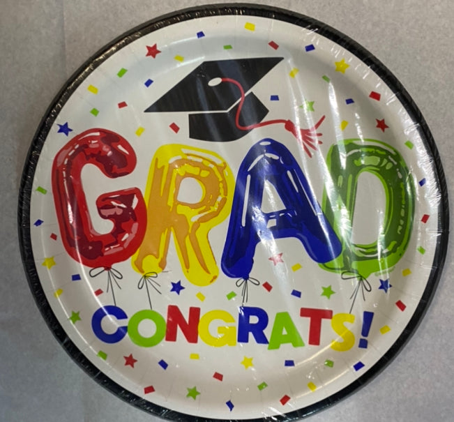 Plato pastelero colores graduación