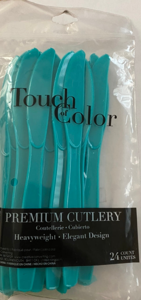 Cuchillo azul turquesa