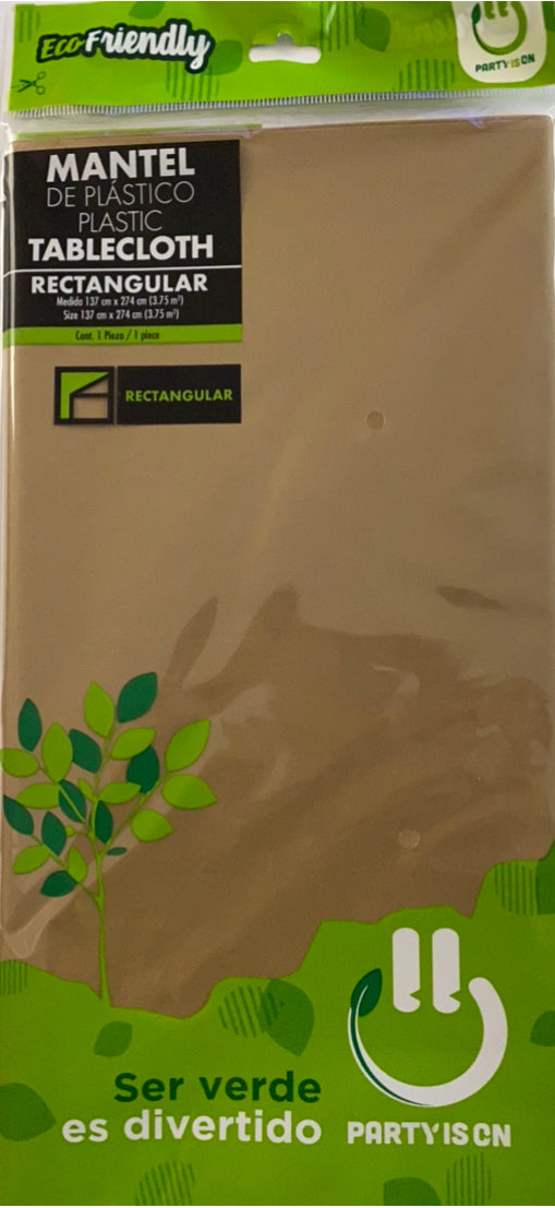 Mantel dorado rectangular