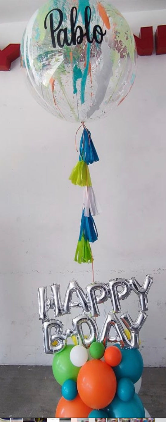 Closter con letrero y burbuja