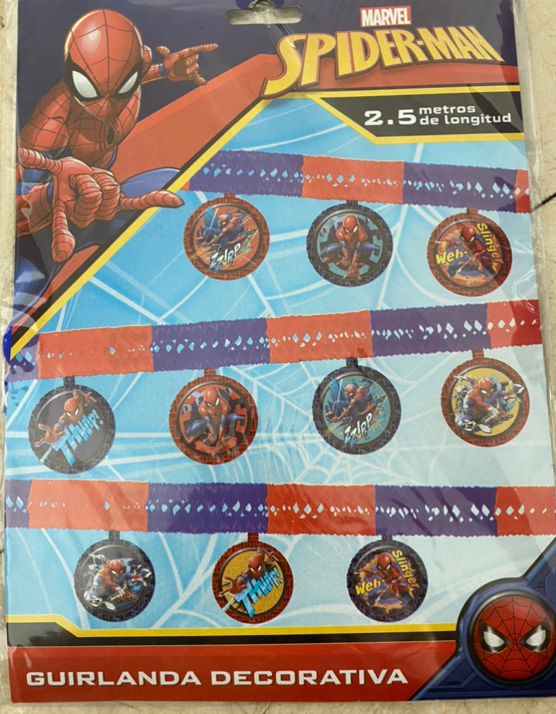 Spiderman guirnalda decorativa