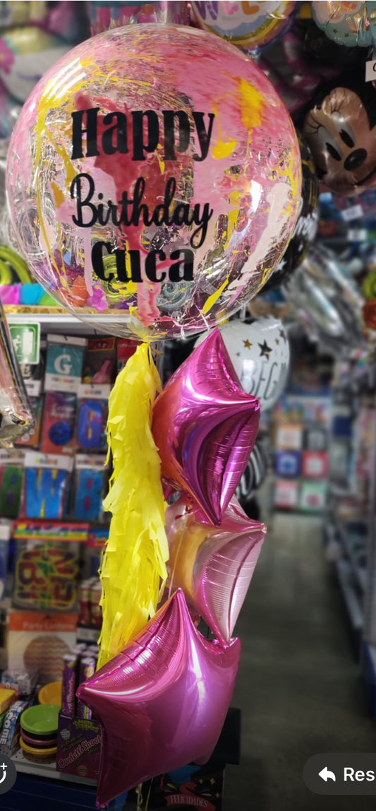 Burbuja con estrellas