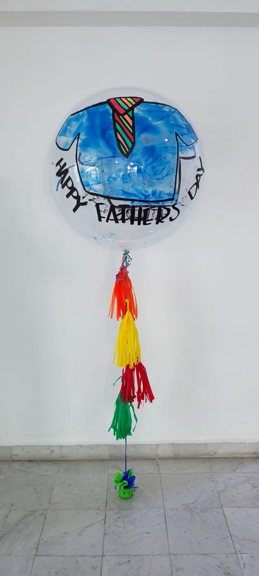Burbuja pintada del día del padre