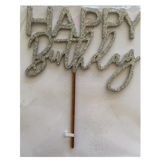 Cake topper Happy Birthday
