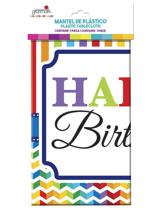 Mantel de plástico Happy Birthday