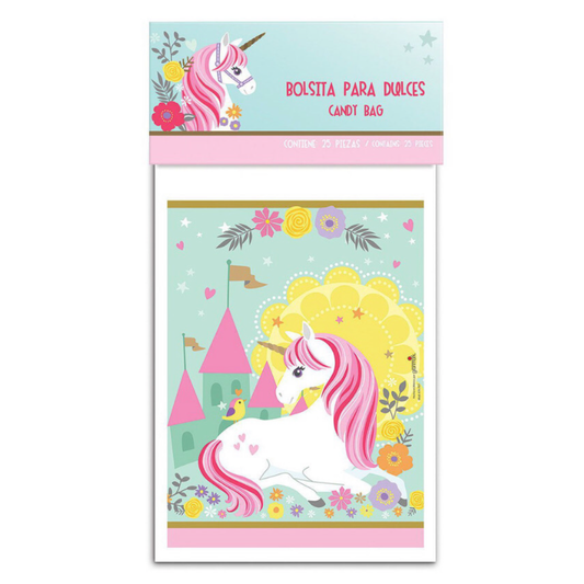 Bolsas para dulces unicornio