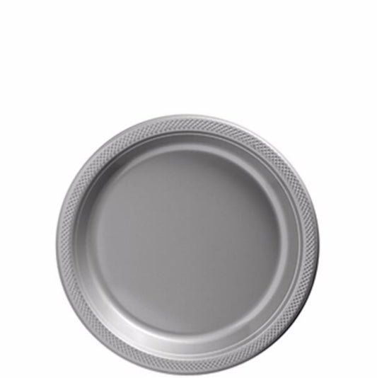 Plato desechable plata