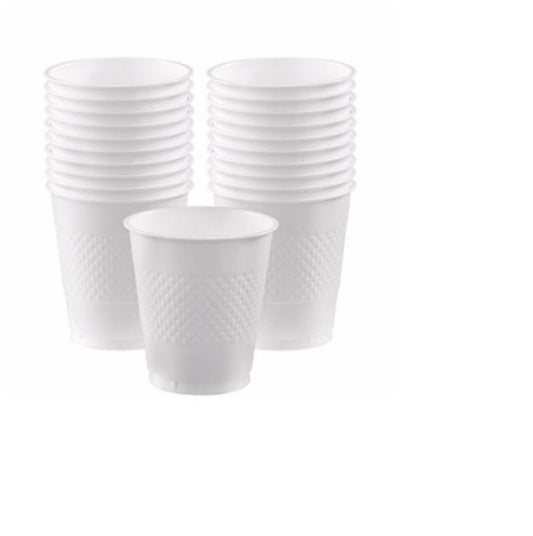 Vaso desechable blanco