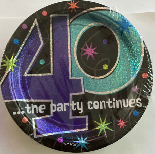 Plato pastelero 40 años