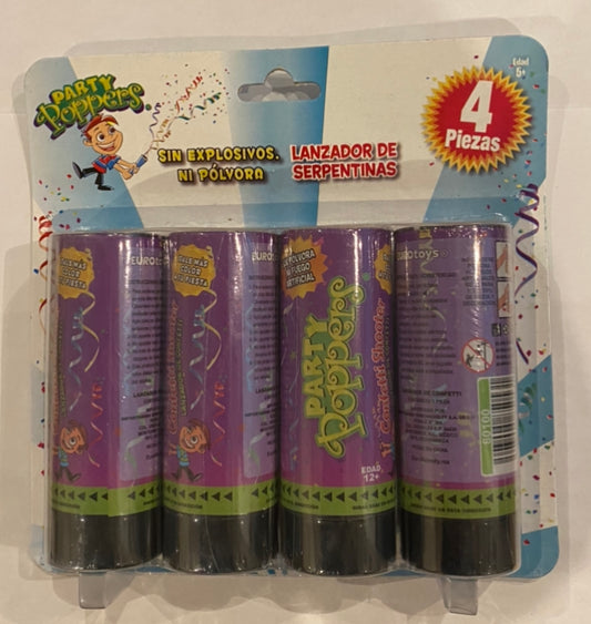 Party popper, lanzador de confeti