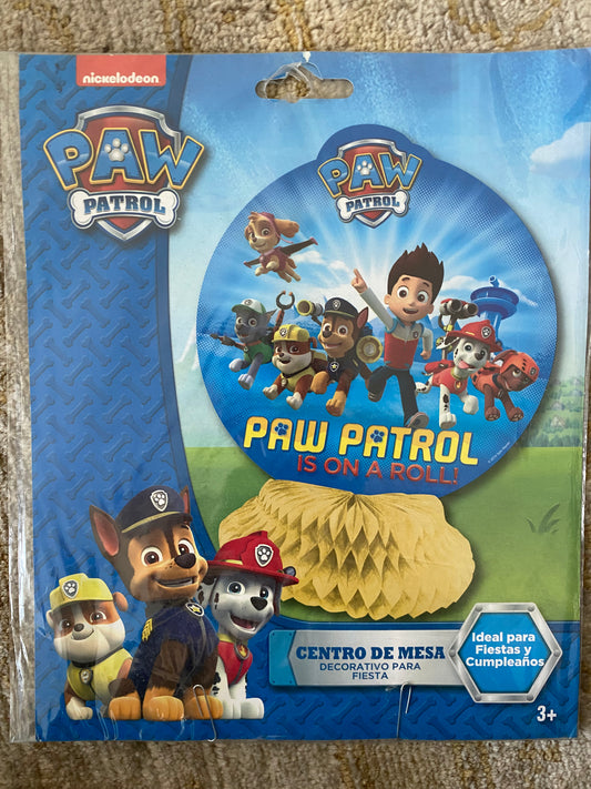 Paw patrol centro de mesa