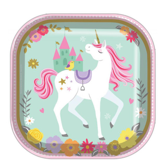 Plato unicornio