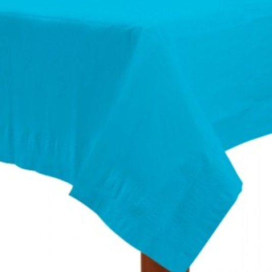 Mantel rectangular azul caribe