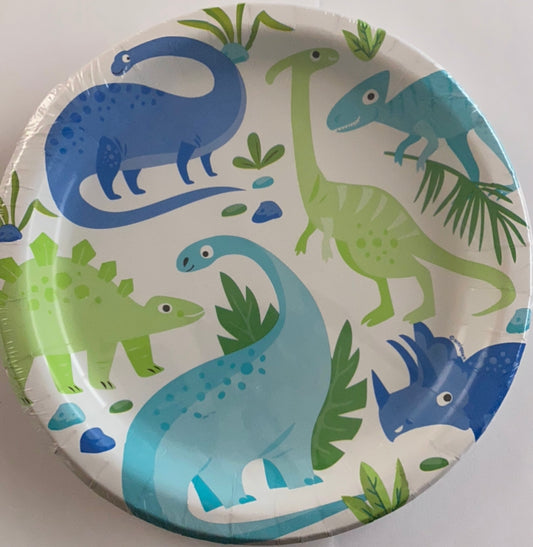 Plato fiesta dinosaurio