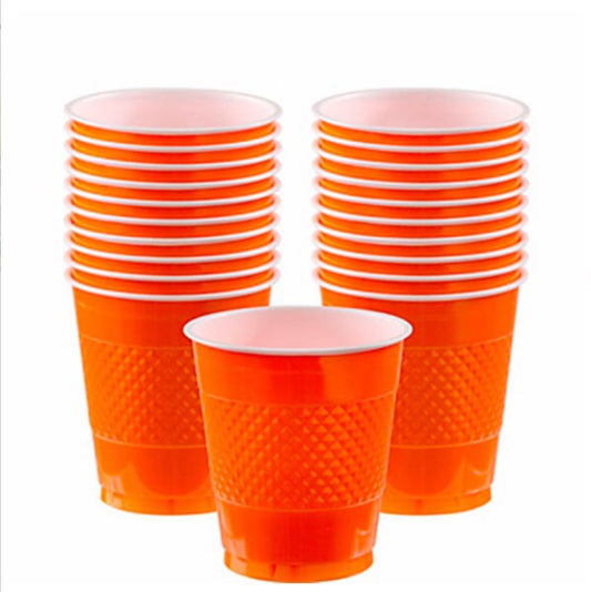 Vaso desechable naranja