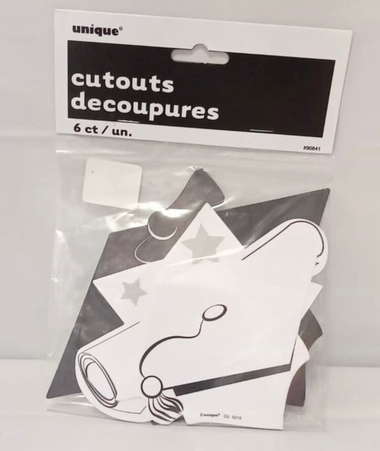 Cut out decoraciones graduación