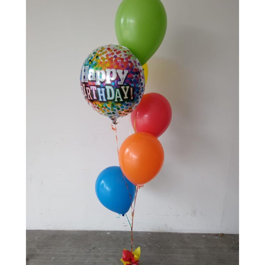 Arreglo de globos Happy Birthday