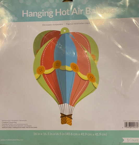 Hanging hot Air ballon baby shower