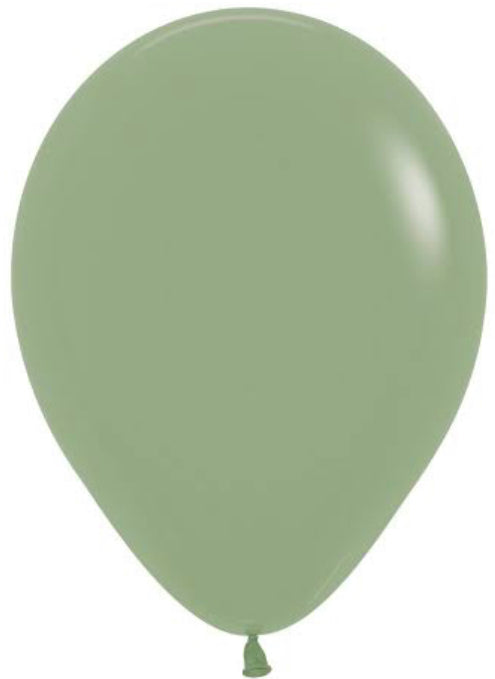 Globo helio de látex eucalipto